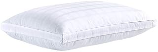 DUCK & GOOSE Premium Hotel Quality Luxury Down Alternative White Microfiber Pillow, Hypo-Allergenic, 100% Cotton with Elegant Design (48x74 cm -19*29 inch, Pack of 1pcs)