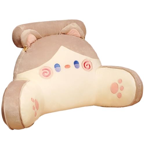 Cojín para sentarse ergonómico con soporte lumbar de gato marrón