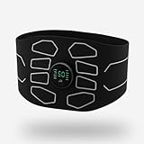 Ceinture de Stimulation Abdominale EMS   Simulateur de Contractions et Douleurs de Règles   Appareil de Massage Menstruel sans Fil pour Femme et Homme   10 Modes & 20 Intensités   Rechargeable USB