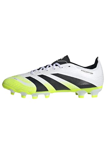 adidas Predator League Multi Ground Football Boots, Botas de fútbol Unisex Adulto, FTWR White/Core Black/Lucid Lemon, 47 1/3 EU