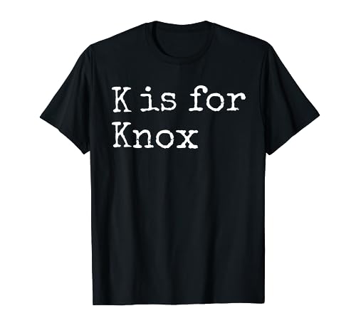 K personalizado es para Knox Name Student Kindergarten Camiseta