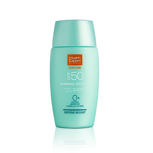 MartiDerm SPF 50 Mineral [D] Fluid évite le film blanc et protège les peaux sensibles