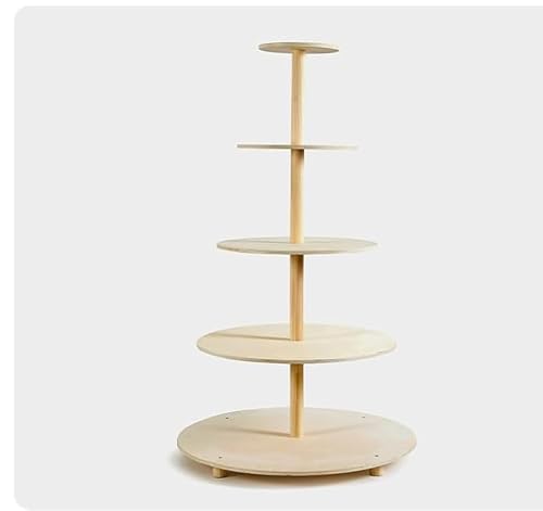 Tristcily 5 Tier Christmas Tree with Shelves,Wooden Christmas Village Tree,Christmas village display,DIY Holiday Xmas Trees Display Shelves for Home, Party, Festive Decor