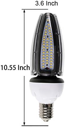 50 Watt LED Corn Bulb, E26 Base, 6000Lumen, IP65, Replacement 200-250W HID/HPS/Metal Halide or CFL, LED Bulb for Indoor Outdoor Garage Factory Warehouse Backyard Garden (3000K-Warm White)
