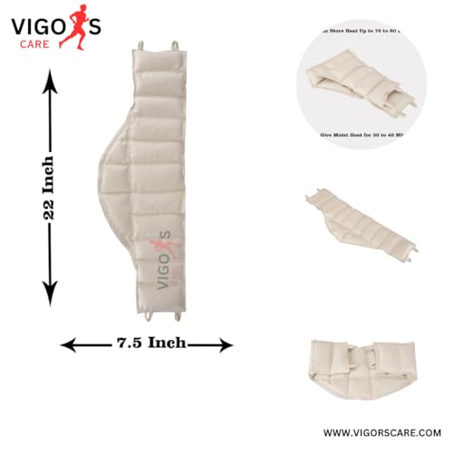 Piyush Lifescience | moist heat therapy hydrocollator pack for physiotherphy pain relief, hote pack bag for pain relief, steam hot pack set - Pack Of (Lumber_Cervical_2Pcs)