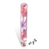 AJP Distributors M8 M10 M12 x 1.25 / M10 x 1.5 Thread Universal 12' 300mm Fusion Bubble Style Shift Knob, M8x1.25 M10x1.25 M10x1.5 M12x1.25 JDM VIP M/T Manual Stick Gear Screw On Adapter Nut Pink