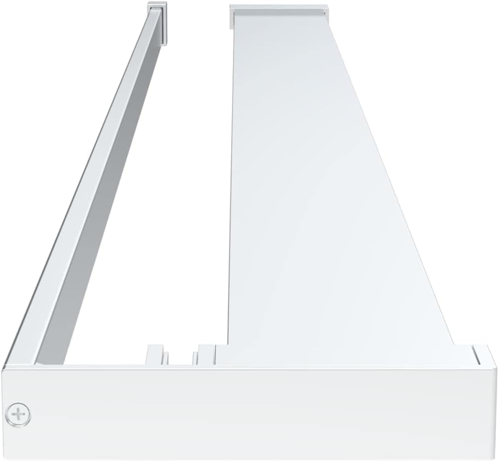 Side view of the vidaXL shower shelf components, illustrating the profile of the shelf and its mounting parts.