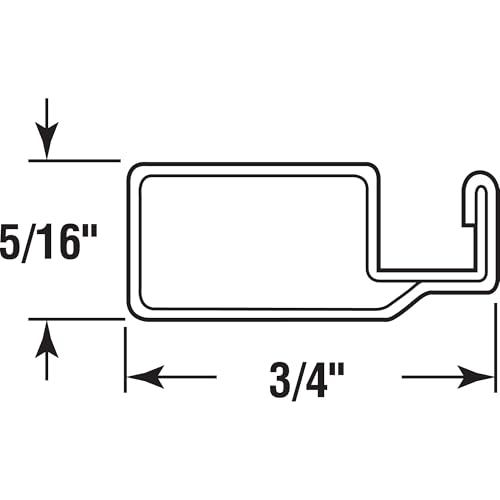 Aluminum Screen Frame, 3/4X5/16X72 SCREEN FRAME - Image 2