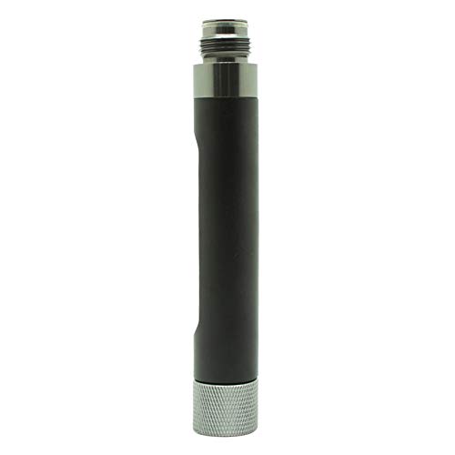 Gurlleu Paintball Quick Change 12G Co2 Valve Cartridge Adapter (Black And Silver W/ G1/2 Threads) #TOP1