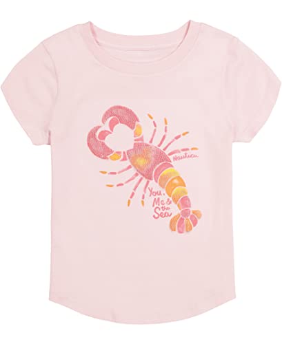 Image of Nautica Girls Short Sleeve Legacy T-Shirt with Flip Sequin Design, Cotton Tee with Tagless Interior