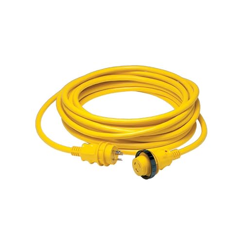 Marinco 30A 125V Marine Shore Power Cordset Yellow 25 Ft 199117