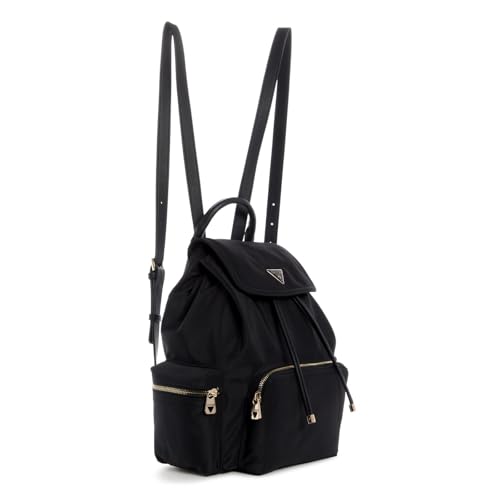 GUESS Womens Eco Gemma Backpack, Drawstring Flap, Black4