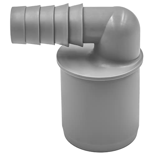 Codo 90° Ø 18–21,7 mm para tubo de evacuación – Racor compacto de polipropileno – Para lavadora y lavavajillas