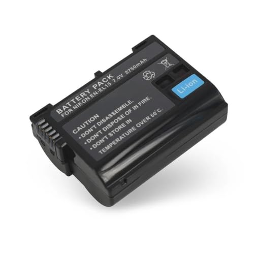 Batería EN-EL15 de 2750mah para cámaras DSLR D600 D610 D800 recambio fotográfico de larga duración