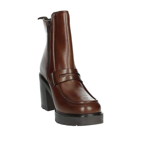 Bottines à talons marron art.BL209 aux finitions soignées de haute qualité - 5