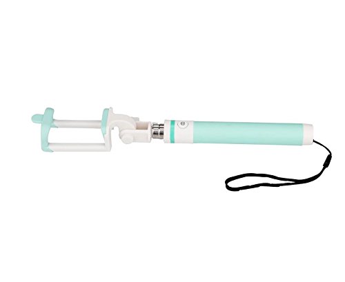 Teal Extendable Selfie Pole For Android And Ios Smart Phones, Selfie Stick Needs No Battery, No Wifi, No Bluetooth, Save Phone Battery Power Compatible Samsung Galaxy Core Prime/Prevail 4G Lte #TOP5
