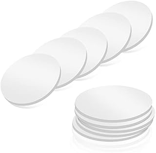 Double Sided Sticky Pads, Heavy Duty Double Sided Tape VHB Strong Adhesive Foam Mounting Pads for Wall, Floor, Door, Glass, Metal or Car Phones DIY Making, Large Round Sticky Pads 55 x 55mm, 10 Pack
