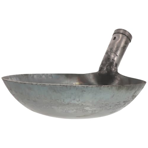 IWOWHERO Sturdy Iron Dung Ladle Declogger for Gutter Cleaning Reusable Metal Scoop for Dung