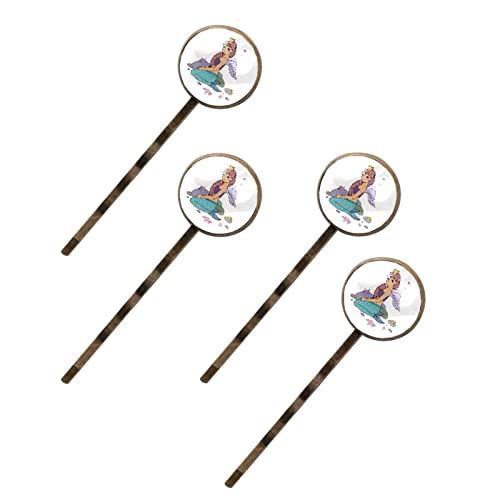Pince à cheveux latérale sirène : lot de 4 barrettes pour illuminer vos coiffures d'été