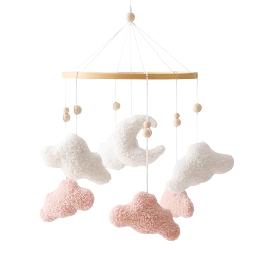 Mobile pour crib en velours le cadeau de naissance idéal et neutre