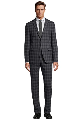 Steffen Klein Herren Anzug Slim-Fit kariert Cover