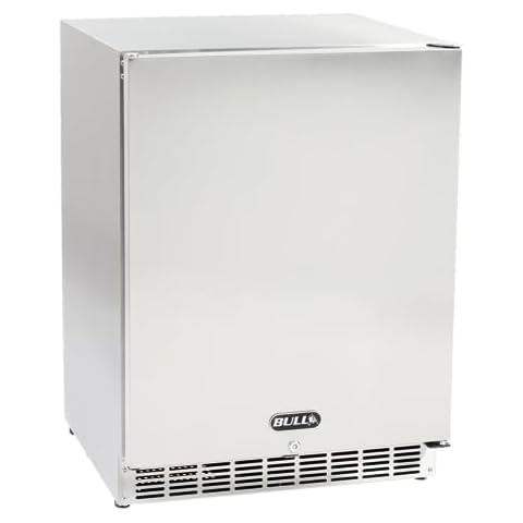 Bull Outdoor Products 12100 Deluxe Outdoor Refrigerator, Stainless Steel Cover