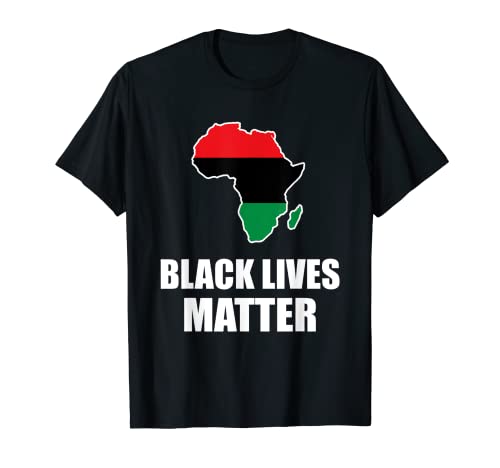 Camiseta Black Lives Matter en color panafricano Camiseta