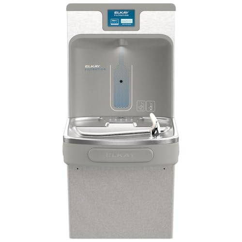 Elkay LZS8WSLP EZH2O Filtered Fountain & Bottle Filling Station, Lt. Gray, 120V