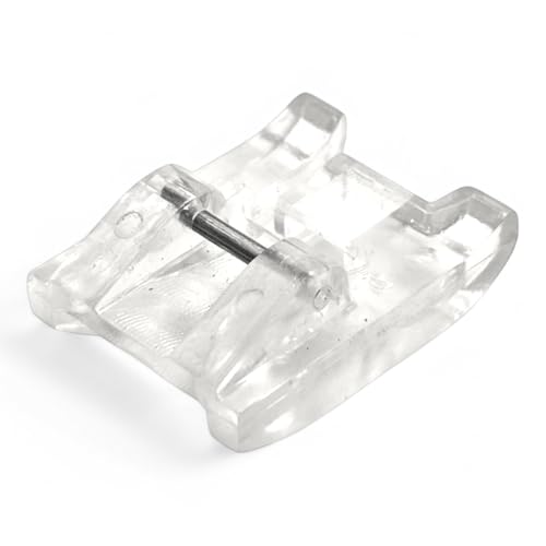 Image of ZENITH Applique Foot A9 Pressure Foot Snap on Type for Automatic Electric Low Shank Sewing Machines Suitable for Usha Janome Brother Singer etc Steel Finish (Applique Foot)
