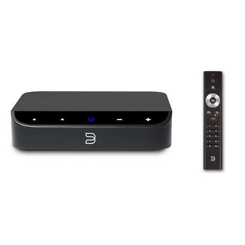 Bluesound Node Nano Wireless Music Streamer with RC1 Remote (Black) - Combo Bundle