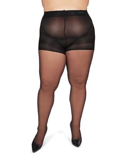 Image of MeMoi Plus Size Curvy Control Top Pantyhose for Women, Comfortable Sheer Pantyhose, Lightweight Womens Stockings, Sizes 1X-QP