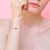 Annmors Charme de coeur d'amour de Argent Sterling 925 Femmes Perles Charm avec Zircone Compatible pour &Européen Bracelets #5