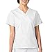 WonderWink Women's Scrubs Bravo 5 Pocket V-Neck Top, White, Small