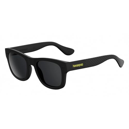 Havaianas Paraty Square Sunglasses, BLACK/Grey, 50 mm