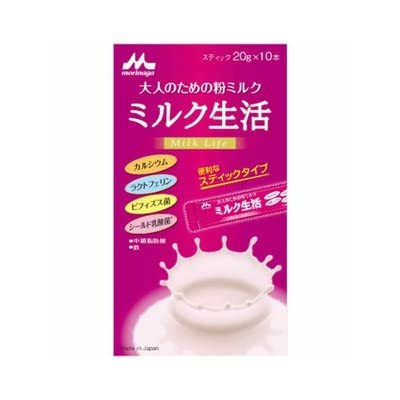 Amazon.co.jp: 森永 大人のための粉ミルク ミルク生活 スティック (20g 