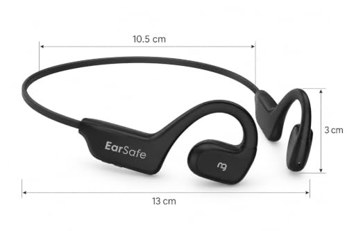 ng EarSafe Lite Open Ear Air Conduction Headphones, Black - Image 3
