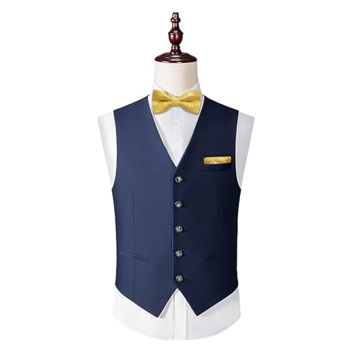 DiBanGu 2PCS Father and Son Bow Tie Silk Mens and Boys Pre-tied Bowtie & Pocket Square Cufflinks Set Kids Adjustable Bow Tie4