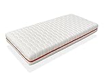 Núcleo de espuma de firmeza suave con micro perforaciones que garantizan una buena ventilación eliminando calor y humedad. Es de densidad adecuada para adaptarse al cuerpo del bebé y eliminar las zonas de presión reduciendo la agitación nocturna.