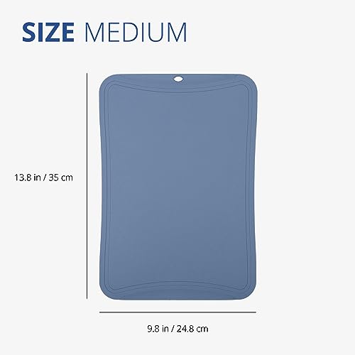 Tabla de Cortar Flexible TPU Blue Ginkgo Mediana miniatura 3