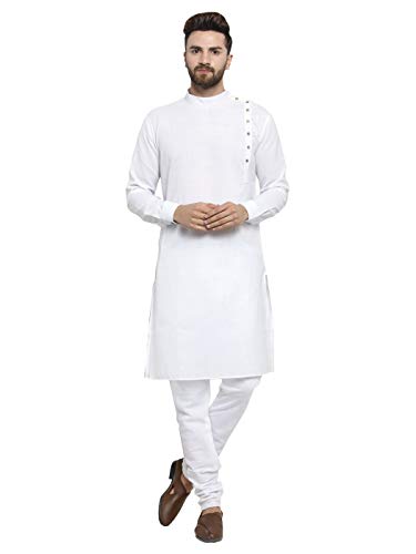 ELINA FASHIONÂ Men's Indian Cotton Kurta Pajama || Wedding Designer Ethnic Diwali Puja Kurta Payjama Set