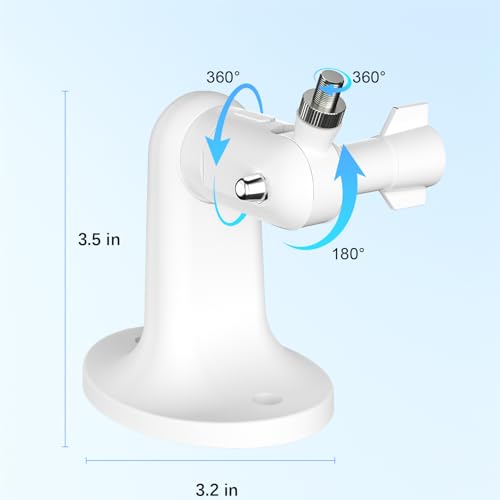 2Pack Adjustable Wall Mount for Arlo Pro, Arlo Pro 2/3/4, Arlo Ultra & Essential Spotlight Camera, No Drilling Indoor/Outdoor Mount, Attach Your Camera Everywhere Without Tools(Camera Not Included)