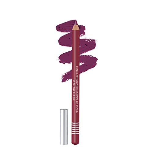 Image of Colors Queen Lip Liner Pencil | Long Lasting & Waterproof Formula | Matte Lip Liner Pencil for Women (L-13, Falsa Purple)