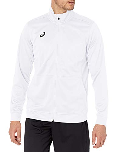 ASICS Team Tricot Warm Up Jacket, Team White, x x Large