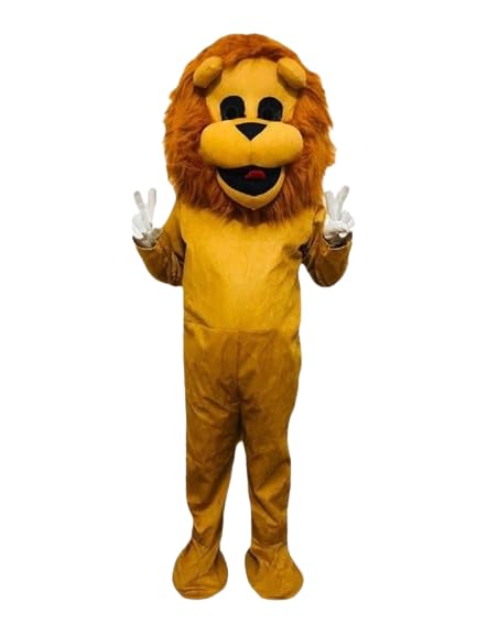 High Quailty Lion Full Costume Mascot For Prank or Birthday Elders Halloween Costume, Prank Costume, mask With Gloves Adult Size (B0D4QY131H) Amazon Price History, Amazon Price Tracker