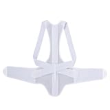 Back Corrector Ease Pain Kyphosis Supporter New Dancing Belt Round Back Japan (M: 23.5-31.5