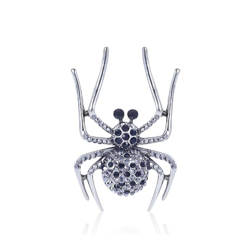 Image of YOQUCOL Halloween Spider Shape Brooch Pins for Women Girls Gift