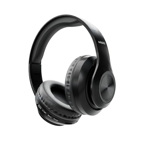 Image of NB01 Lite Wireless Bluetooth Headphones 5.3 | Over Ear Headset with 40mm Drivers, Deep Bass, Noise Reduction, 12H Talktime, 10H Playtime, Built-in Mic, Foldable Design (Black)