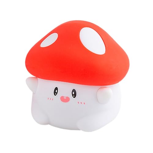 UDSKNV[KSL Veilleuse LED en Silicone en Forme de Champignon, Veilleuse pour Dormir, Lampe Rechargeable à Intensité Variable, Décoration de Chambre