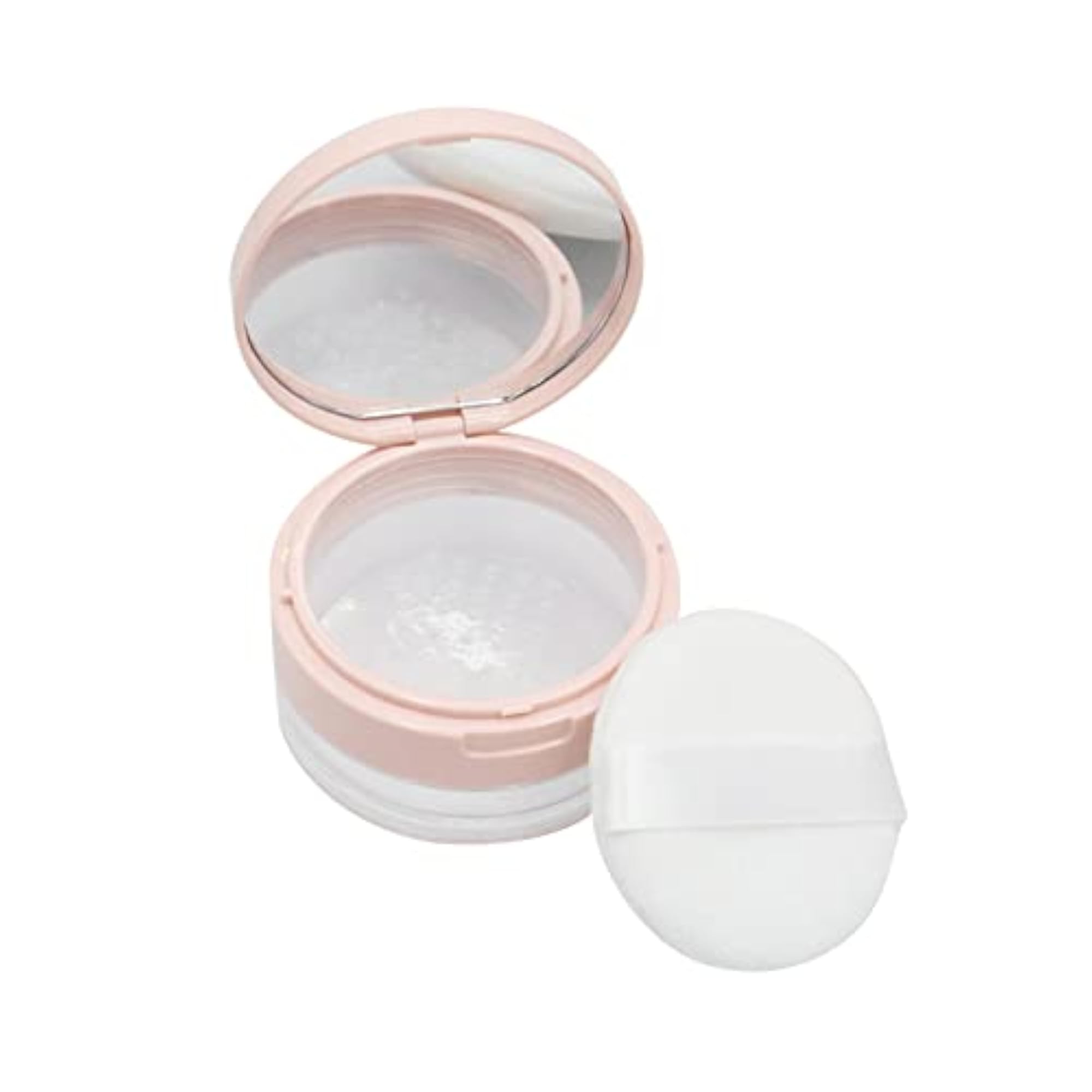 Refillable Makeup Powder Container, Flip Lid Cosmetic Jar