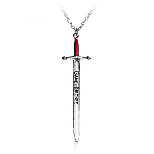 YUNMENG Juego de Tronos Collar de Espada Accesorios de Cuello Unisex Colgantes Steampunk Collares